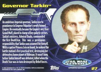 2006 Topps Star Wars: Evolution Update Edition #27 Governor Tarkin Back