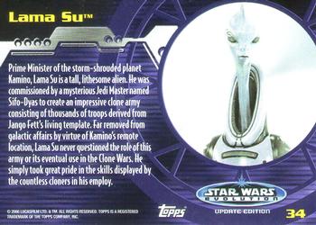2006 Topps Star Wars: Evolution Update Edition #34 Lama Su Back