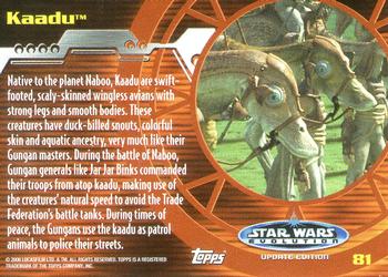 2006 Topps Star Wars: Evolution Update Edition #81 Kaadu Back