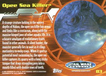 2006 Topps Star Wars: Evolution Update Edition #83 Opee Sea Killer Back