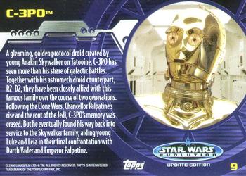 2006 Topps Star Wars: Evolution Update Edition #9 C-3PO Back