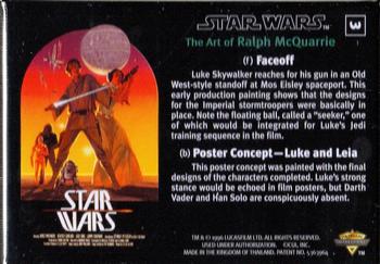 1996 Metallic Impressions Star Wars: The Art of Ralph McQuarrie #3 Faceoff Back