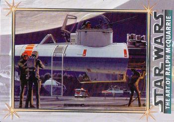 1996 Metallic Impressions Star Wars: The Art of Ralph McQuarrie #10 Y-wing Fighters - Early Concept Front