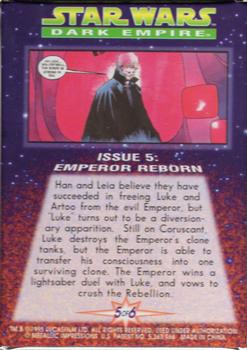 1995 Metallic Impressions Star Wars: Dark Empire #5 Emperor Reborn Back