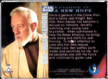 1994-96 Metallic Impressions Star Wars  #7 Obi-Wan Kenobi Back