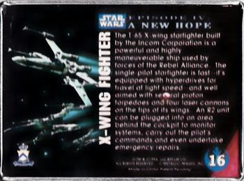 1994-96 Metallic Impressions Star Wars  #16 X-Wing Fighter Back