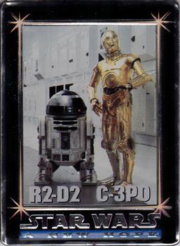1994-96 Metallic Impressions Star Wars  #19 C-3P0 and R2-D2 Front