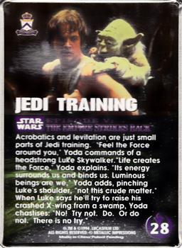 1994-96 Metallic Impressions Star Wars  #28 Jedi Training Back