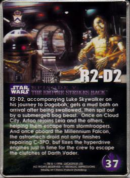 1994-96 Metallic Impressions Star Wars  #37 R2-D2 Back