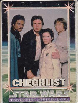 1994-96 Metallic Impressions Star Wars  #40 Checklist (The Empire Strikes Back) Front