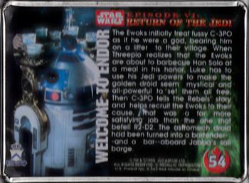 1994-96 Metallic Impressions Star Wars  #54 Welcome to Endor Back