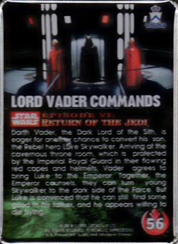 1994-96 Metallic Impressions Star Wars  #56 Lord Vader Commands Back