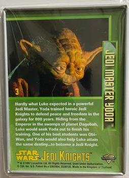 1996 Metallic Impressions Star Wars: Jedi Knights #3 Jedi Master Yoda Back