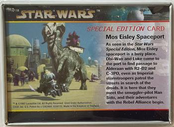 1996 Metallic Impressions Star Wars: Jedi Knights #NNO Mos Eisley Spaceport Back