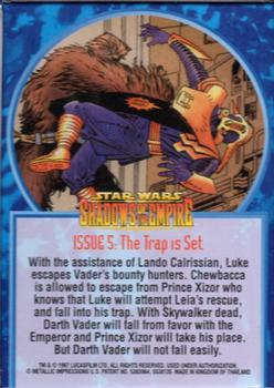 1997 Metallic Impressions Star Wars: Shadows of the Empire #5 The Trap is Set Back