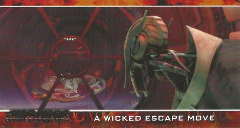 2005 Topps Revenge of the Sith Widevision #15 A Wicked Escape Move Front