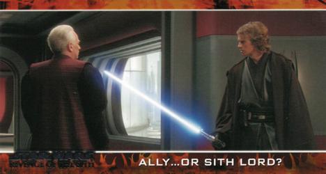 2005 Topps Revenge of the Sith Widevision #36 Ally ... or Sith Lord? Front