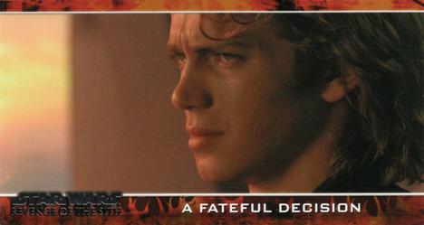 2005 Topps Revenge of the Sith Widevision #41 A Fateful Decision Front