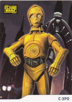 2008 Topps Star Wars: The Clone Wars #17 C-3PO Front