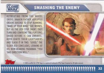 2008 Topps Star Wars: The Clone Wars #32 Smashing the Enemy Back