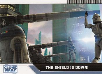 2008 Topps Star Wars: The Clone Wars #38 The Shield Is Down! Front