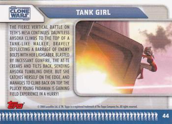 2008 Topps Star Wars: The Clone Wars #44 Tank Girl Back