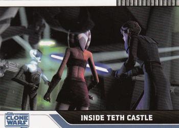 2008 Topps Star Wars: The Clone Wars #46 Inside Teth Castle Front