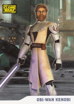 2008 Topps Star Wars: The Clone Wars #4 Obi-Wan Kenobi Front