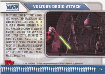 2008 Topps Star Wars: The Clone Wars #52 Vulture Droid Attack Back