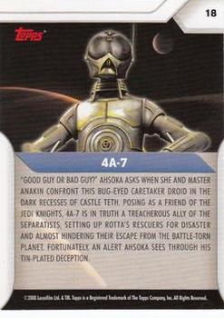 2008 Topps Star Wars: The Clone Wars #18 4A-7 Back
