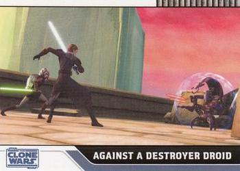 2008 Topps Star Wars: The Clone Wars #31 Against a Destroyer Droid Front