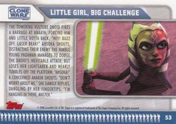 2008 Topps Star Wars: The Clone Wars #53 Little Girl, Big Challenge Back