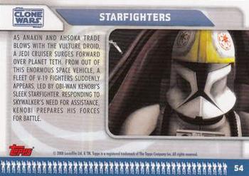 2008 Topps Star Wars: The Clone Wars #54 Starfighters Back
