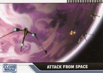 2008 Topps Star Wars: The Clone Wars #55 Attack from Space Front
