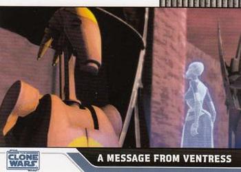2008 Topps Star Wars: The Clone Wars #58 A Message from Ventress Front
