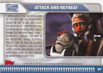 2008 Topps Star Wars: The Clone Wars #67 Attack and Retreat Back