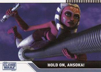 2008 Topps Star Wars: The Clone Wars #70 Hold On, Ahsoka! Front