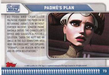 2008 Topps Star Wars: The Clone Wars #73 Padme's Plan Back