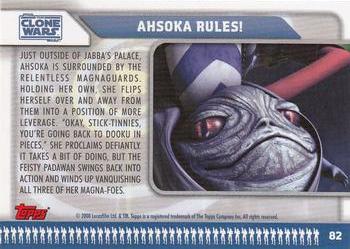 2008 Topps Star Wars: The Clone Wars #82 Ahsoka Rules! Back