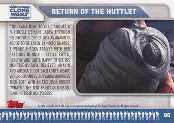 2008 Topps Star Wars: The Clone Wars #86 Return of the Huttlet Back