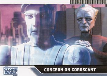 2008 Topps Star Wars: The Clone Wars #72 Concern on Coruscant Front
