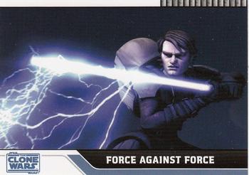 2008 Topps Star Wars: The Clone Wars #78 Force against Force Front