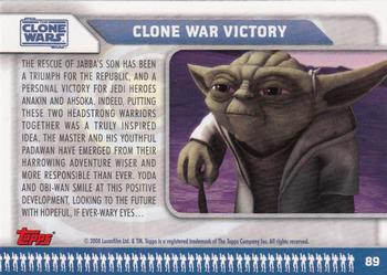 2008 Topps Star Wars: The Clone Wars #89 Clone War Victory Back