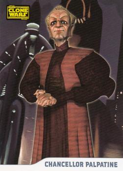 2008 Topps Star Wars: The Clone Wars #8 Chancellor Palpatine Front