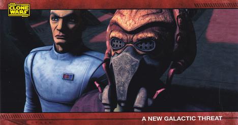 2009 Topps Widevision Star Wars: The Clone Wars #6 A New Galactic Threat Front
