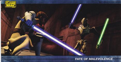2009 Topps Widevision Star Wars: The Clone Wars #14 Fate of Malevolence Front
