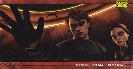 2009 Topps Widevision Star Wars: The Clone Wars #15 Rescue on Malevolence Front
