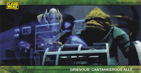 2009 Topps Widevision Star Wars: The Clone Wars #25 Grievous' Cantankerous Ally Front