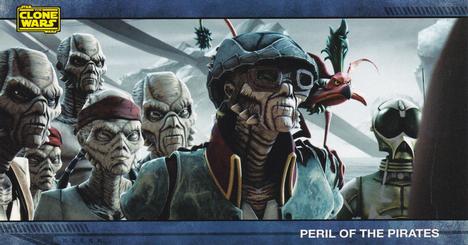 2009 Topps Widevision Star Wars: The Clone Wars #38 Peril of the Pirates Front