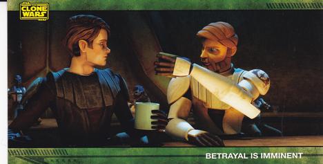 2009 Topps Widevision Star Wars: The Clone Wars #40 Beytrayal Is Imminent Front